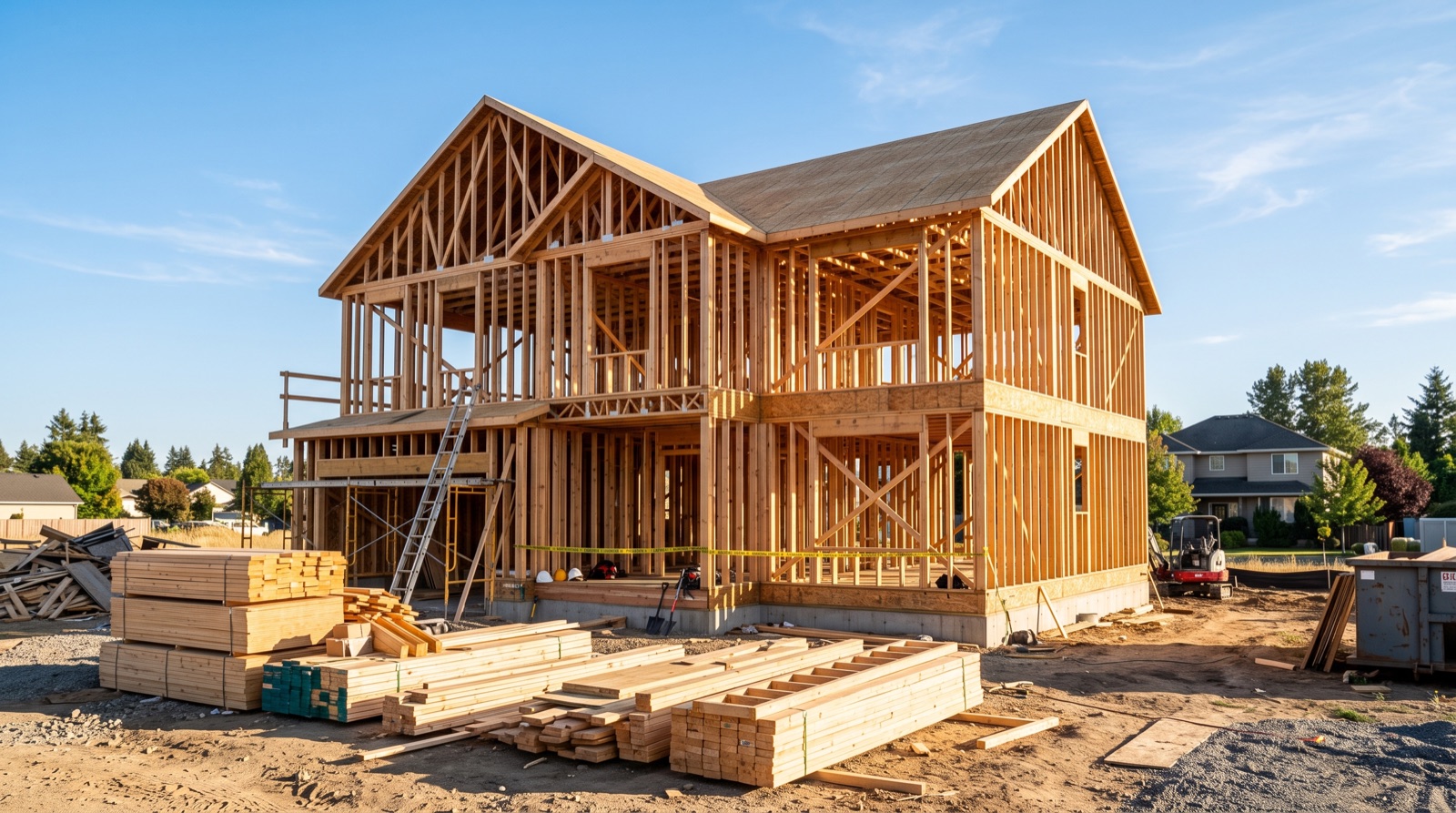 A house being prepared for its next owner